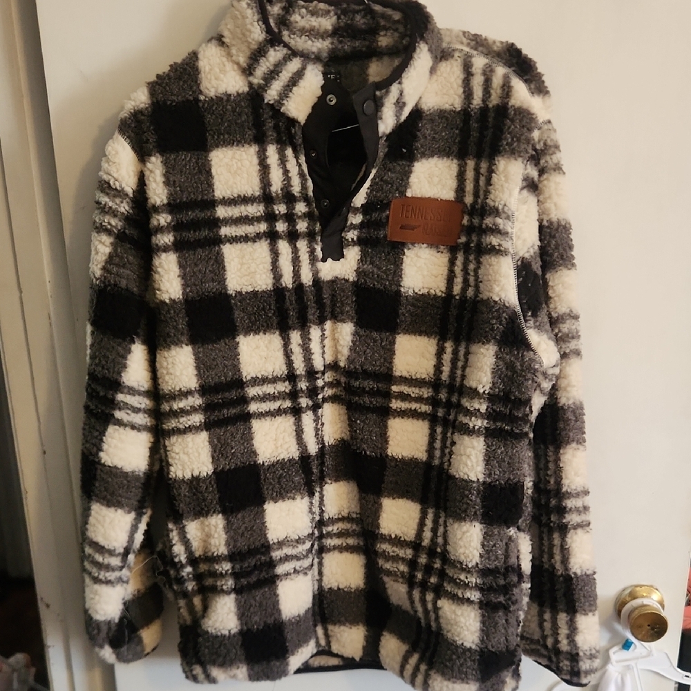 Plaid Fleece Pullover Home Free XL